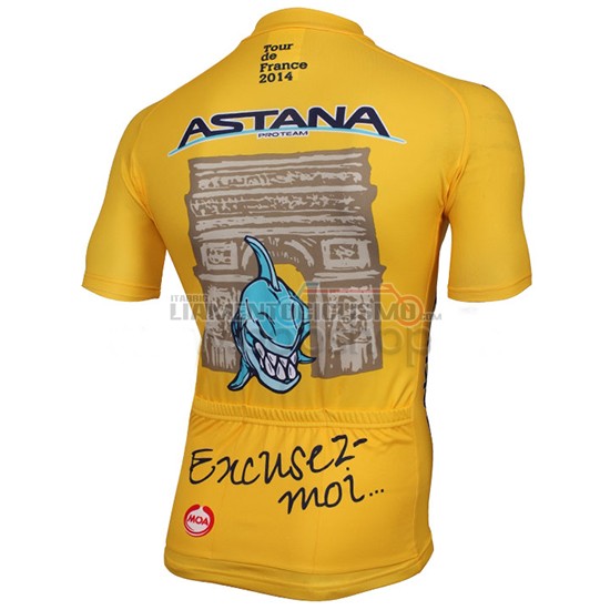 Abbigliamento Ciclismo Astana 2014 giallo - Clicca l'immagine per chiudere