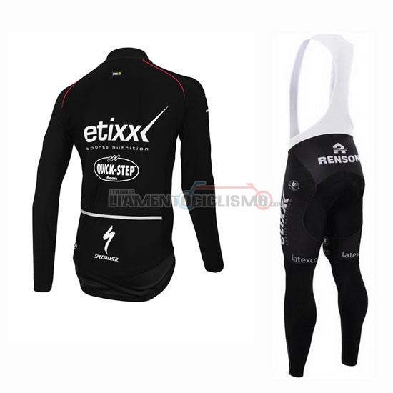 Abbigliamento Ciclismo Ettix Quick Step Manica Lunga 2015 nero - Clicca l'immagine per chiudere