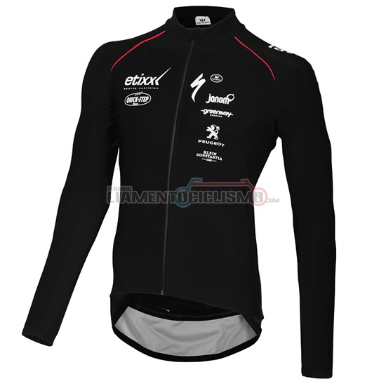 Abbigliamento Ciclismo Ettix Quick Step Manica Lunga 2015 nero - Clicca l'immagine per chiudere