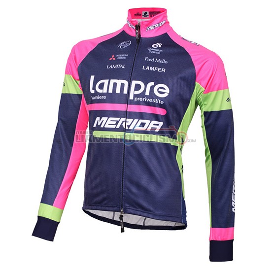 Abbigliamento Ciclismo Lampre Manica Lunga 2016 blu e rosa - Clicca l'immagine per chiudere
