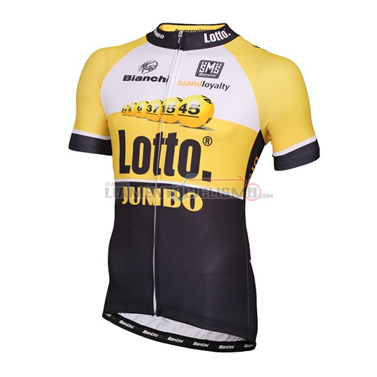 Abbigliamento Ciclismo Lotto NL Jumbo 2015 giallo e nero - Clicca l'immagine per chiudere