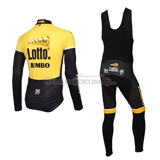 Abbigliamento Ciclismo Lotto NL Jumbo Manica Lunga 2015 giallo e nero - Clicca l'immagine per chiudere