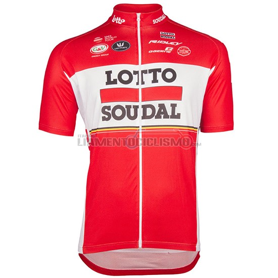 Abbigliamento Ciclismo Lotto Soudal 2017 rosso e bianco - Clicca l'immagine per chiudere