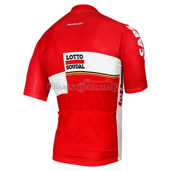 Abbigliamento Ciclismo Lotto Soudal 2017 rosso e bianco - Clicca l'immagine per chiudere