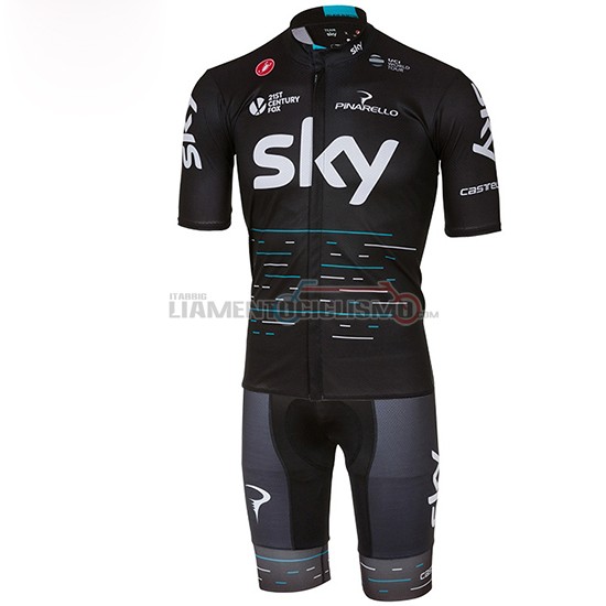 Abbigliamento Ciclismo Sky 2017 blu e nero - Clicca l'immagine per chiudere