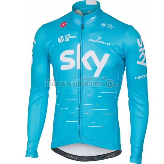 Abbigliamento Ciclismo Sky Manica Lunga 2017 blu - Clicca l'immagine per chiudere