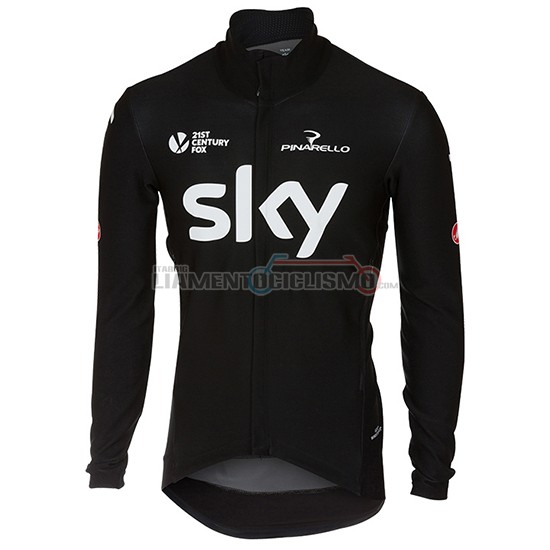 Abbigliamento Ciclismo Sky Manica Lunga 2017 nero - Clicca l'immagine per chiudere