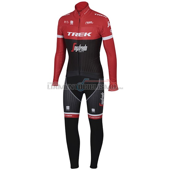 Abbigliamento Ciclismo Trek Segafredo Manica Lunga 2017 nero e rosso - Clicca l'immagine per chiudere