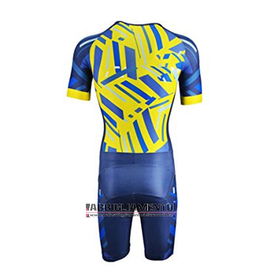 Abbigliamento Emonder-triathlon 2019 Manica Corta e Pantaloncino Con Bretelle Blu Giallo - Clicca l'immagine per chiudere