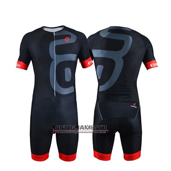 Abbigliamento Emonder-triathlon 2019 Manica Corta e Pantaloncino Con Bretelle Nero Rosso - Clicca l'immagine per chiudere