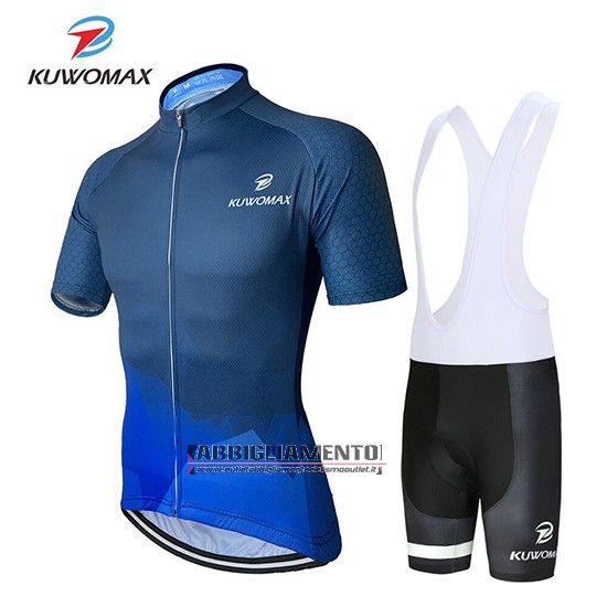 Abbigliamento Kuwomax 2019 Manica Corta e Pantaloncino Con Bretelle Blu - Clicca l'immagine per chiudere