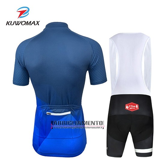 Abbigliamento Kuwomax 2019 Manica Corta e Pantaloncino Con Bretelle Blu - Clicca l'immagine per chiudere