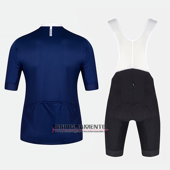 Abbigliamento Machine Club 2018 Manica Corta e Pantaloncino Con Bretelle Blu - Clicca l'immagine per chiudere