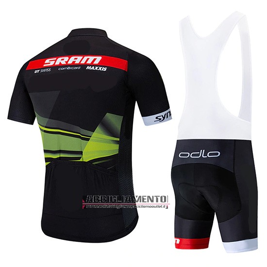 Abbigliamento Sram 2019 Manica Corta e Pantaloncino Con Bretelle Nero Verde - Clicca l'immagine per chiudere