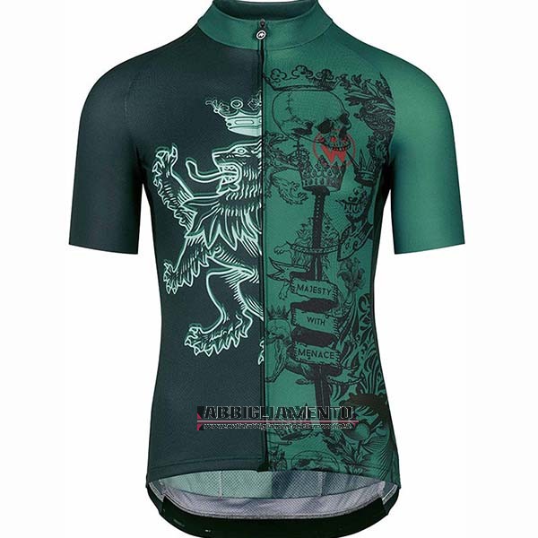 Abbigliamento Assos Fastlane Wyndymilla 2020 Manica Corta e Pantaloncino Con Bretelle Verde - Clicca l'immagine per chiudere