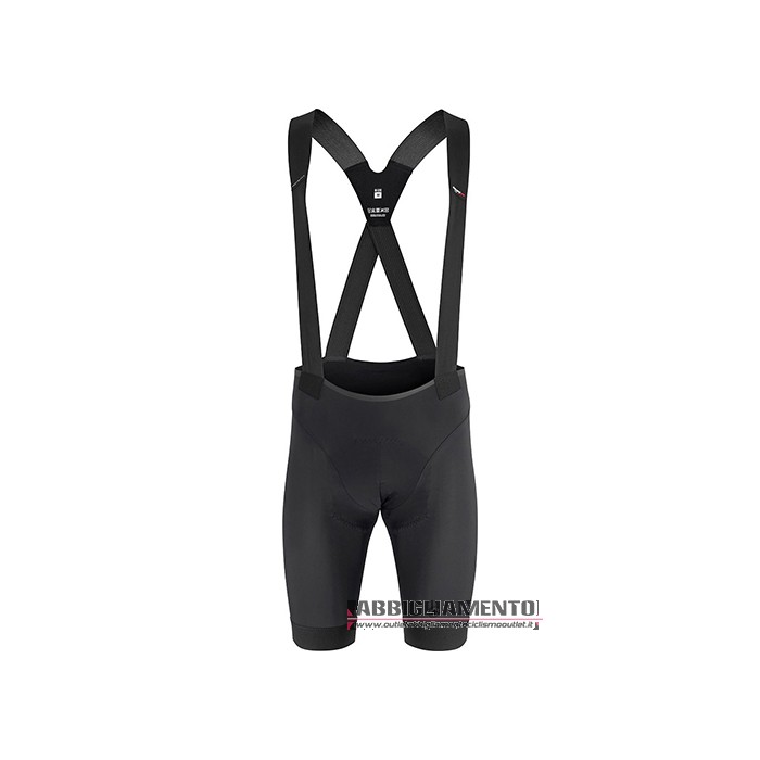 Abbigliamento Assos Manica Corta e Pantaloncino Con Bretelle 2021 Bianco Nero - Clicca l'immagine per chiudere