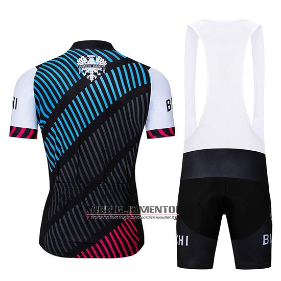 Abbigliamento Bianchi 2019 Manica Corta e Pantaloncino Con Bretelle Blu Nero Rosso - Clicca l'immagine per chiudere