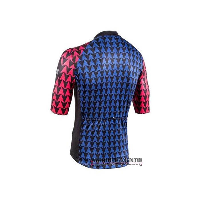 Abbigliamento Bianchi 2020 Manica Corta e Pantaloncino Con Bretelle Nero Blu Rosso - Clicca l'immagine per chiudere