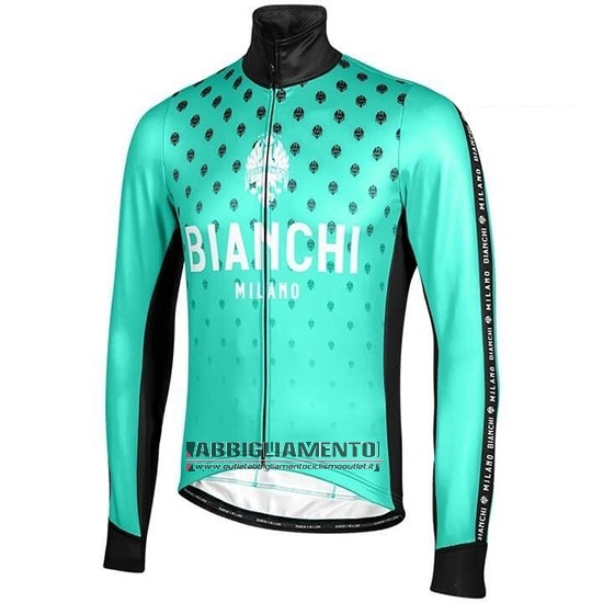 Abbigliamento Bianchi Milano FT 2019 Manica Lunga e Calzamaglia Con Bretelle Blu Nero - Clicca l'immagine per chiudere