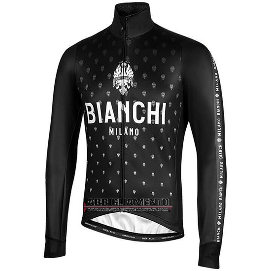 Abbigliamento Bianchi Milano FT 2019 Manica Lunga e Calzamaglia Con Bretelle Nero Bianco - Clicca l'immagine per chiudere