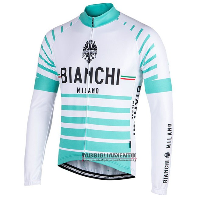 Abbigliamento Bianchi Milano Nalles Manica Lunga Azzurro Bianco - Clicca l'immagine per chiudere