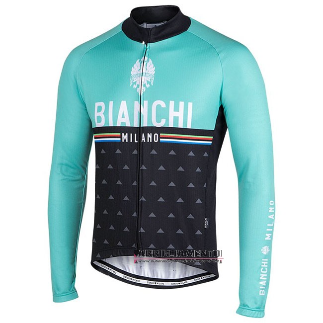 Abbigliamento Bianchi Milano Nalles Manica Lunga Azzurro Nero - Clicca l'immagine per chiudere