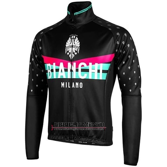 Abbigliamento Bianchi Milano PB 2019 Manica Lunga e Calzamaglia Con Bretelle Nero Rosso - Clicca l'immagine per chiudere