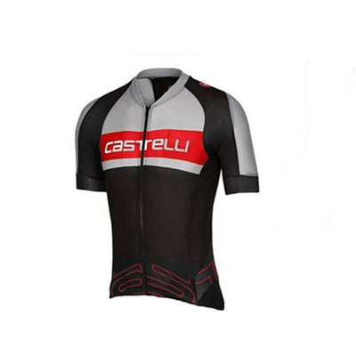 Abbigliamento Castelli 2017 Manica Corta e Pantaloncino Con Bretelle grigio e nero - Clicca l'immagine per chiudere