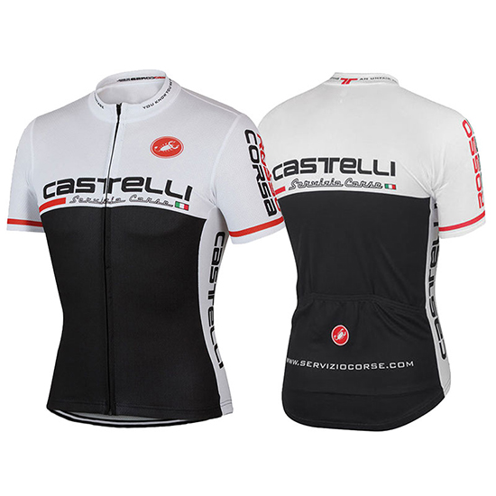 Abbigliamento Castelli 2017 Manica Corta e Pantaloncino Con Bretelle nero e bianco - Clicca l'immagine per chiudere