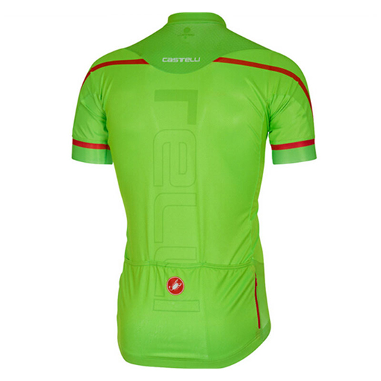 Abbigliamento Castelli 2017 Manica Corta e Pantaloncino Con Bretelle verde - Clicca l'immagine per chiudere