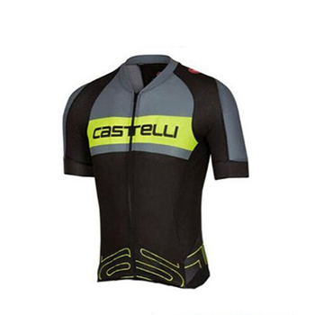 Abbigliamento Castelli 2017 Manica Corta e Pantaloncino Con Bretelle verde e nero - Clicca l'immagine per chiudere