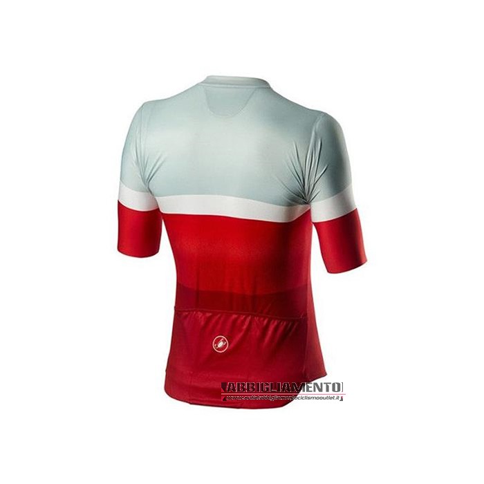 Abbigliamento Castelli 2020 Manica Corta e Pantaloncino Con Bretelle Grigio Rosso - Clicca l'immagine per chiudere