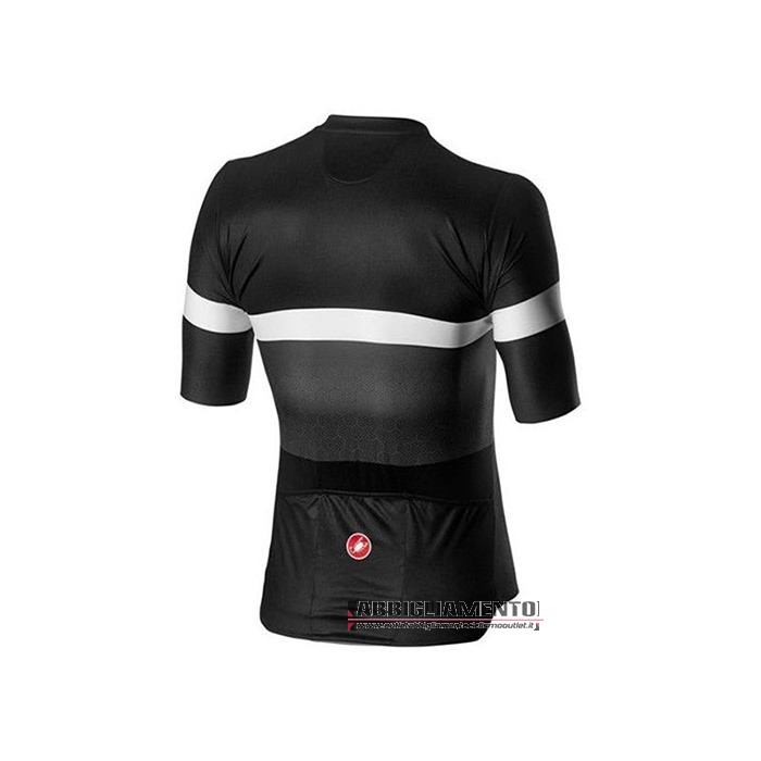 Abbigliamento Castelli 2020 Manica Corta e Pantaloncino Con Bretelle Nero Bianco - Clicca l'immagine per chiudere