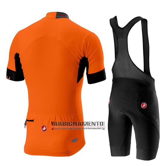 Abbigliamento Castelli Aero Race 2019 Manica Corta e Pantaloncino Con Bretelle Arancione - Clicca l'immagine per chiudere