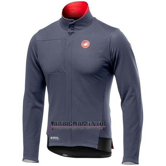 Abbigliamento Castelli DE 2019 Manica Lunga e Calzamaglia Con Bretelle Grigio Rosso - Clicca l'immagine per chiudere