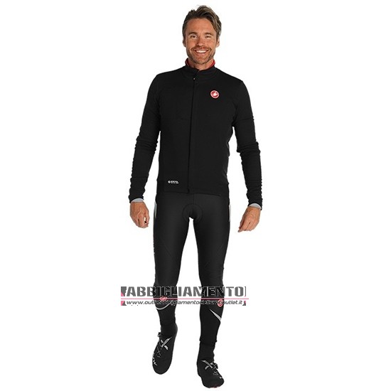 Abbigliamento Castelli DE 2019 Manica Lunga e Calzamaglia Con Bretelle Nero Rosso - Clicca l'immagine per chiudere
