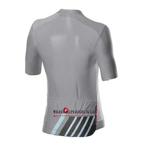 Abbigliamento Castelli 2020 Manica Corta e Pantaloncino Con Bretelle Grigio Nero - Clicca l'immagine per chiudere