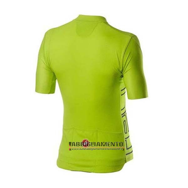 Abbigliamento Castelli 2020 Manica Corta e Pantaloncino Con Bretelle Verde - Clicca l'immagine per chiudere