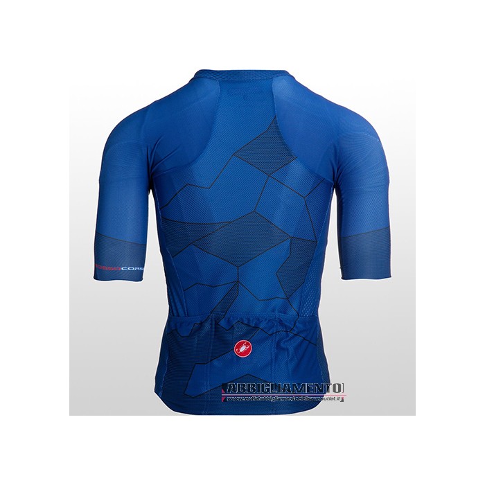 Abbigliamento Castelli 2021 Manica Corta e Pantaloncino Con Bretelle Blu - Clicca l'immagine per chiudere