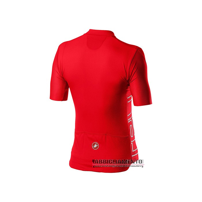 Abbigliamento Castelli 2021 Manica Corta e Pantaloncino Con Bretelle Rosso - Clicca l'immagine per chiudere