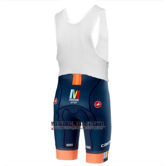 Abbigliamento Castelli Maratona Dles Dolomites-Enel 2018 Manica Corta e Pantaloncino Con Bretelle Blu Arancione - Clicca l'immagine per chiudere