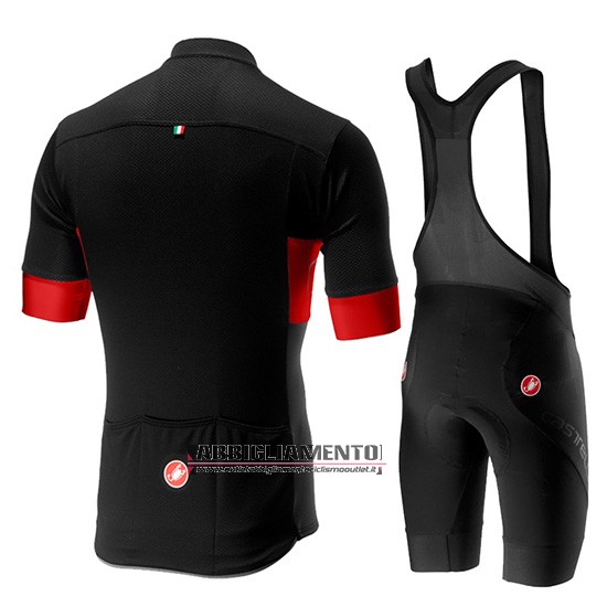 Abbigliamento Castelli Prologo 6 2019 Manica Corta e Pantaloncino Con Bretelle Nero Rosso - Clicca l'immagine per chiudere