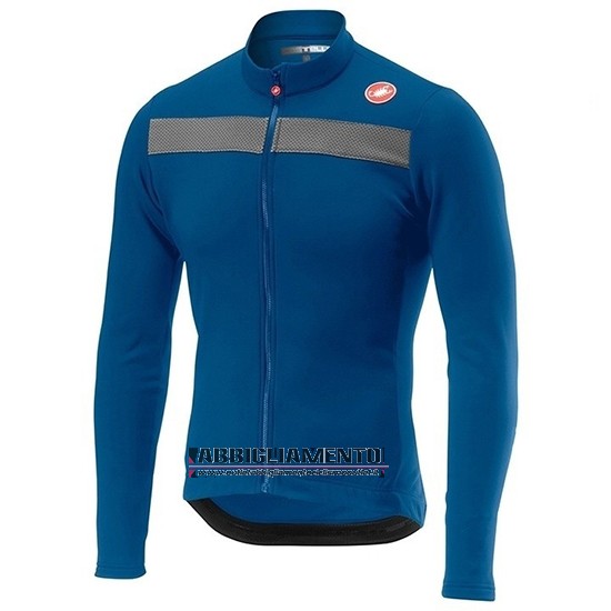 Abbigliamento Castelli Puro 3 2019 Manica Lunga e Calzamaglia Con Bretelle Blu Nero - Clicca l'immagine per chiudere