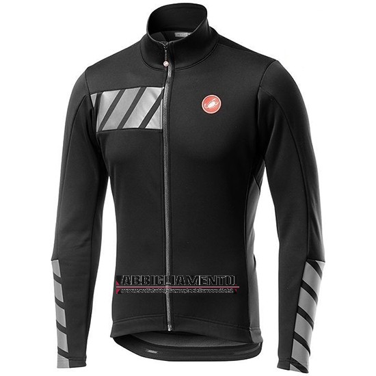 Abbigliamento Castelli Raddoppia 2 2019 Manica Lunga e Calzamaglia Con Bretelle Nero Argentato - Clicca l'immagine per chiudere