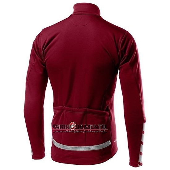 Abbigliamento Castelli Raddoppia 2 2019 Manica Lunga e Calzamaglia Con Bretelle Rosso Argentato - Clicca l'immagine per chiudere