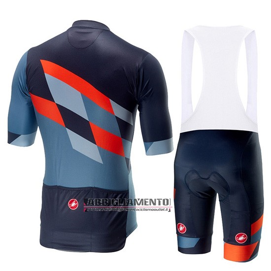 Abbigliamento Castelli Tabula Rasa 2019 Manica Corta e Pantaloncino Con Bretelle Blu Arancione - Clicca l'immagine per chiudere