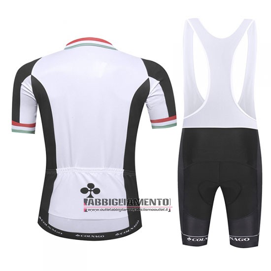 Abbigliamento Colnago 2019 Manica Corta e Pantaloncino Con Bretelle Bianco Nero - Clicca l'immagine per chiudere