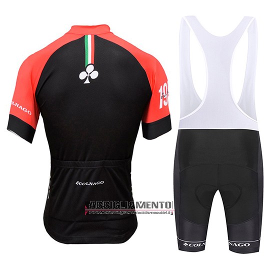 Abbigliamento Colnago 2019 Manica Corta e Pantaloncino Con Bretelle Bianco Nero Rosso - Clicca l'immagine per chiudere