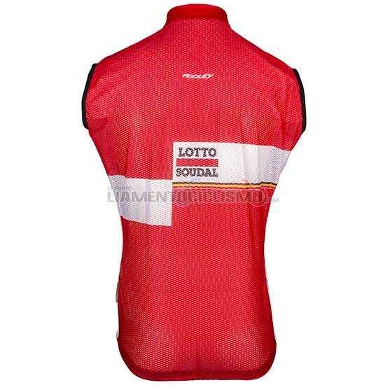 Gilet Antivento Lotto Soudal 2017 rosso e bianco - Clicca l'immagine per chiudere