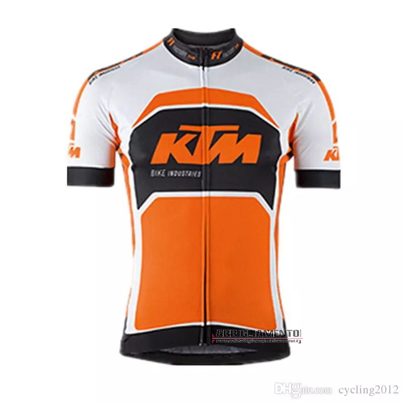 Abbigliamento KTM 2018 Manica Corta e Pantaloncino Con Bretelle Bianco Arancione - Clicca l'immagine per chiudere